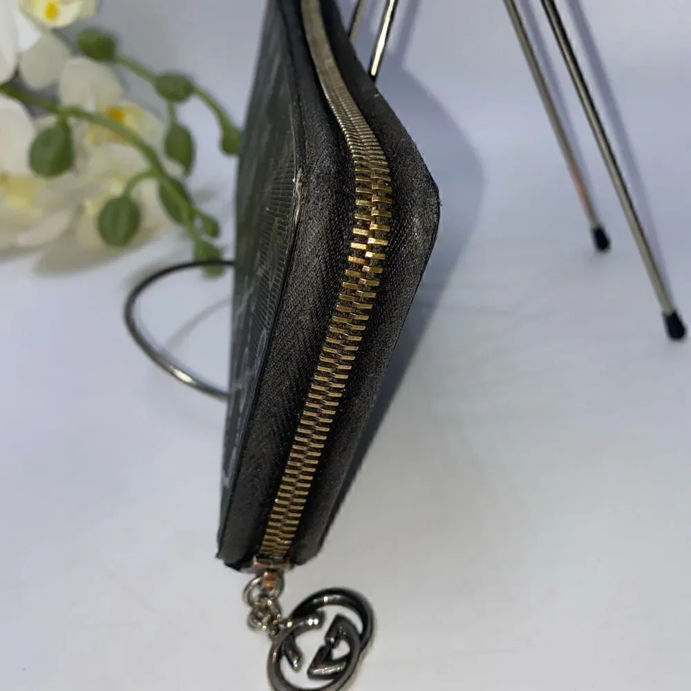 Authentic GUCCI Monogram  Zippy Wallet Black - Picture 3 of 11